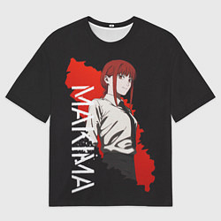 Мужская футболка оверсайз Макима Chainsaw Man