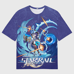 Мужская футболка оверсайз Пела Хонкай Стар Рейл