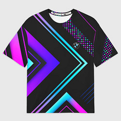 Мужская футболка оверсайз BMW sign auto