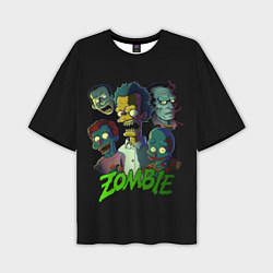 Мужская футболка оверсайз Zombie Simpsons