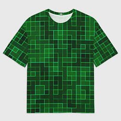 Мужская футболка оверсайз Тетрис узор