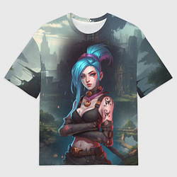 Мужская футболка оверсайз Jinx league of legends
