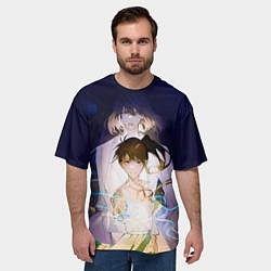 Футболка оверсайз мужская Сота Мунаката и Судзумэ, цвет: 3D-принт — фото 2