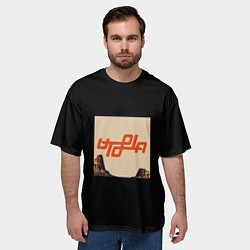 Футболка оверсайз мужская Трэвис Скотт - utopia, цвет: 3D-принт — фото 2