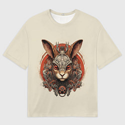 Мужская футболка оверсайз Механический заяц