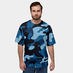 Футболка оверсайз мужская Морской хаки, цвет: 3D-принт — фото 2