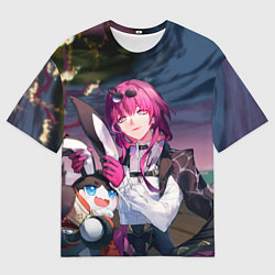 Мужская футболка оверсайз Кафка с Пом-Пом