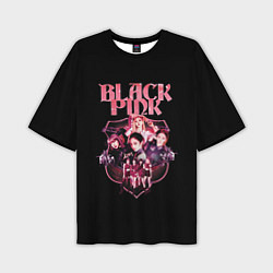Мужская футболка оверсайз Blackpink k-pop, Блэкпинк