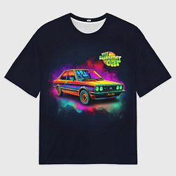 Футболка оверсайз мужская My summer car Toyota Corolla E80 Bright, цвет: 3D-принт