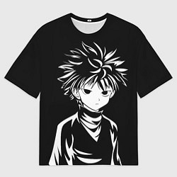 Мужская футболка оверсайз Киллуа - чб