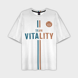 Мужская футболка оверсайз Форма Team Vitality white