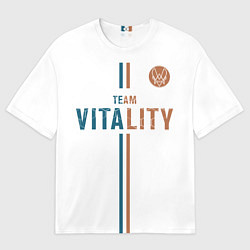 Мужская футболка оверсайз Форма Team Vitality white