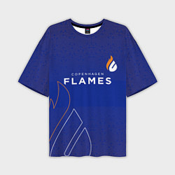 Мужская футболка оверсайз Форма Copenhagen Flames