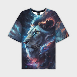 Мужская футболка оверсайз Galactic lion