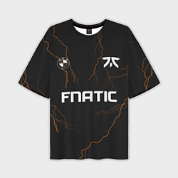 Мужская футболка оверсайз Форма Fnatic молнии