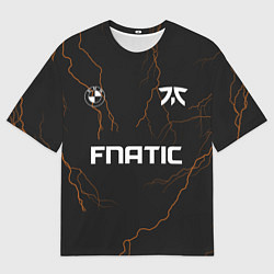 Мужская футболка оверсайз Форма Fnatic молнии
