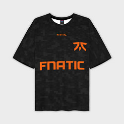 Мужская футболка оверсайз Форма Fnatic pixels