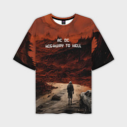 Мужская футболка оверсайз AC DC Highway to hell