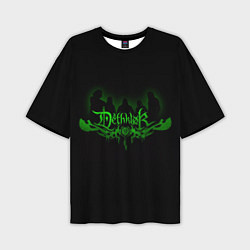 Мужская футболка оверсайз Metalocalypse Dethklok green