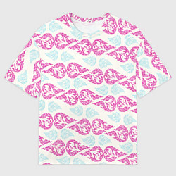 Футболка оверсайз мужская Violet fire, цвет: 3D-принт