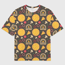 Футболка оверсайз мужская Пицца из печи, цвет: 3D-принт