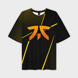 Мужская футболка оверсайз Fnatic - csgo - gold edition