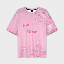 Мужская футболка оверсайз Ice Rose