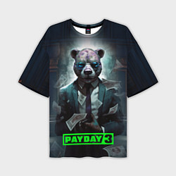Мужская футболка оверсайз Payday 3 bear