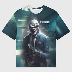 Футболка оверсайз мужская Payday 3 mask, цвет: 3D-принт
