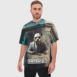 Футболка оверсайз мужская Payday 3 dog, цвет: 3D-принт — фото 2