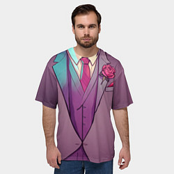 Футболка оверсайз мужская Босс Мафии - Мафиозник, цвет: 3D-принт — фото 2