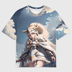 Мужская футболка оверсайз Валькирия