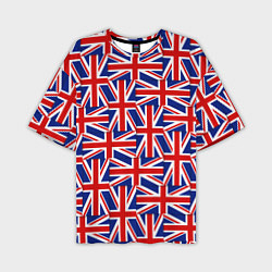 Футболка оверсайз мужская Флаги Великобритании, цвет: 3D-принт