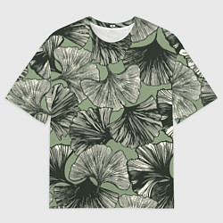 Футболка оверсайз мужская Big leaves, цвет: 3D-принт
