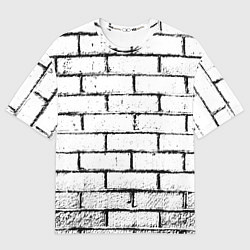 Футболка оверсайз мужская White wall, цвет: 3D-принт