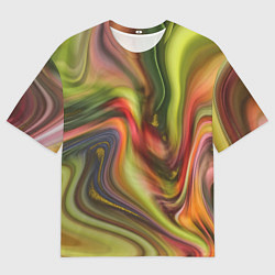 Футболка оверсайз мужская Abstraction waves, цвет: 3D-принт