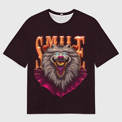 Футболка оверсайз мужская Улыбка клоуна, цвет: 3D-принт