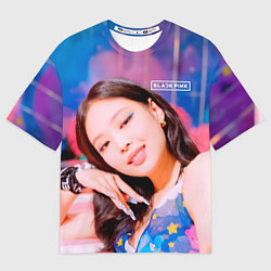 Футболка оверсайз мужская BlackPink Gorgeous Jennie, цвет: 3D-принт