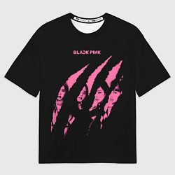Футболка оверсайз мужская Blackpink Tearing with claws, цвет: 3D-принт