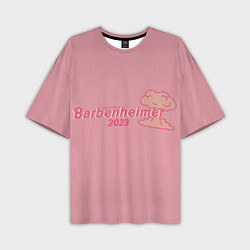 Мужская футболка оверсайз Barbenheimer PINK EDITION