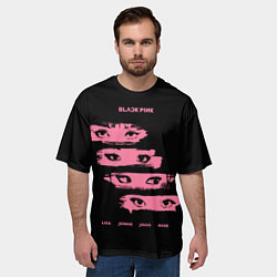Футболка оверсайз мужская Blackpink Eyes, цвет: 3D-принт — фото 2