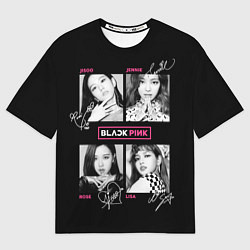 Футболка оверсайз мужская Blackpink K-pop girl, цвет: 3D-принт