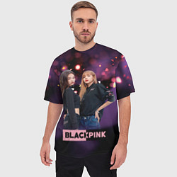 Футболка оверсайз мужская Blackpink purple, цвет: 3D-принт — фото 2