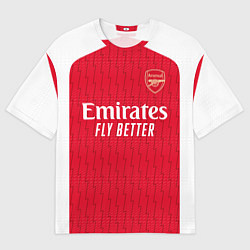 Футболка оверсайз мужская Мартин Эдегор Арсенал форма 2324 домашняя, цвет: 3D-принт