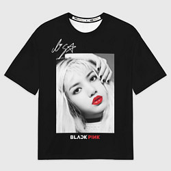 Футболка оверсайз мужская Blackpink Lisa Autograph, цвет: 3D-принт