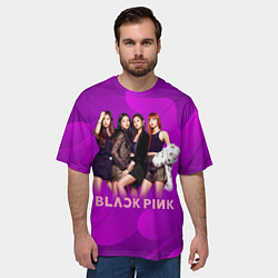 Футболка оверсайз мужская K-pop Blackpink girls, цвет: 3D-принт — фото 2