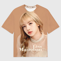 Мужская футболка оверсайз Blackpink Lisa blonde