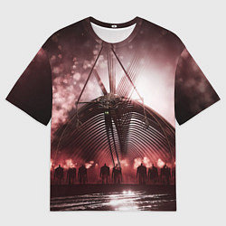 Футболка оверсайз мужская Атака титанов финал, цвет: 3D-принт