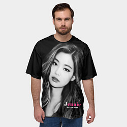 Футболка оверсайз мужская Jennie Kim Blackpink, цвет: 3D-принт — фото 2