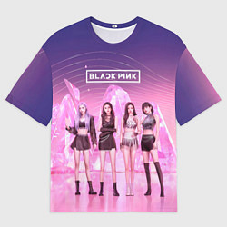 Футболка оверсайз мужская Блэкпинк на сцене, цвет: 3D-принт